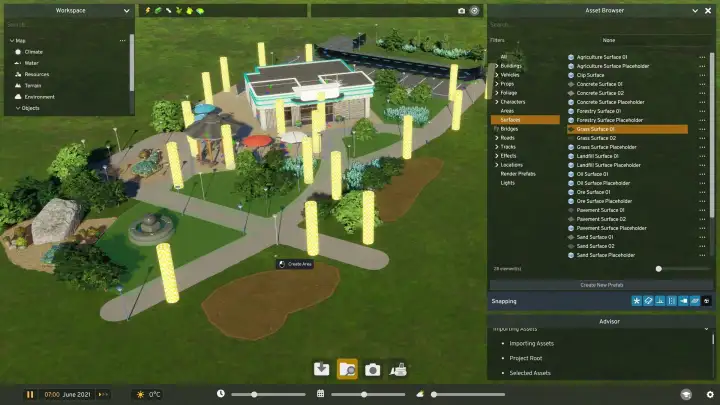 Редактор ассетов.