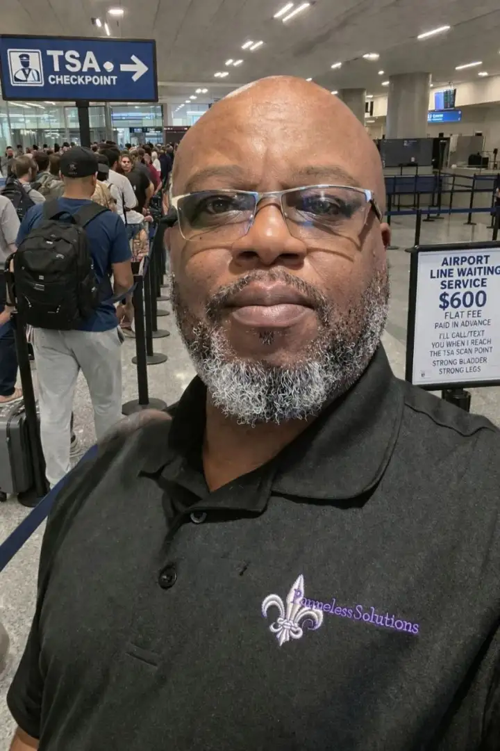 Мужчина сделал бизнес на очередях. Мужчина сделал бизнес на очередях.