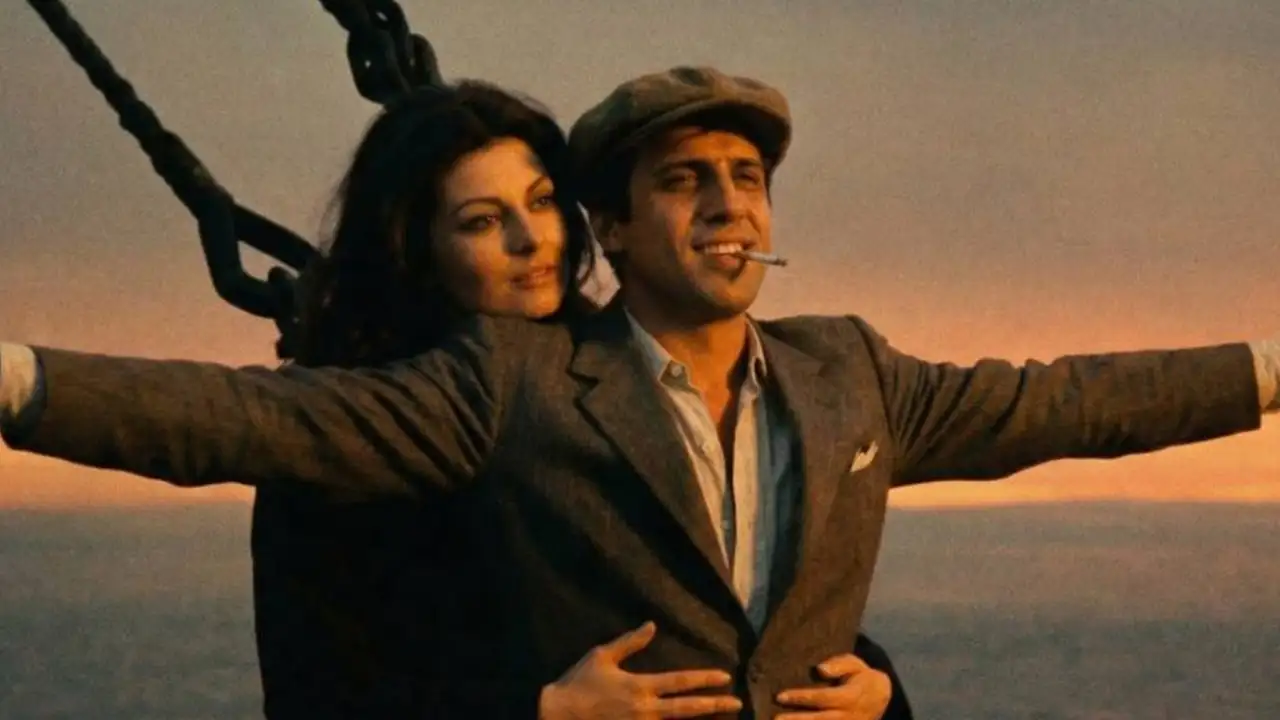 Адриано Челентано в фильме «Титаник» по версии нейросети.