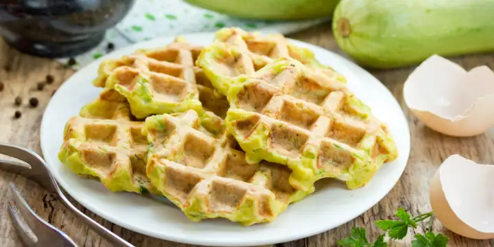 Вафли из кабачков. Вафли из кабачков.