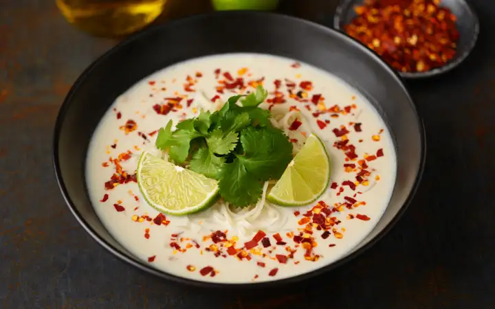 Лапша с кокосовым молоком.