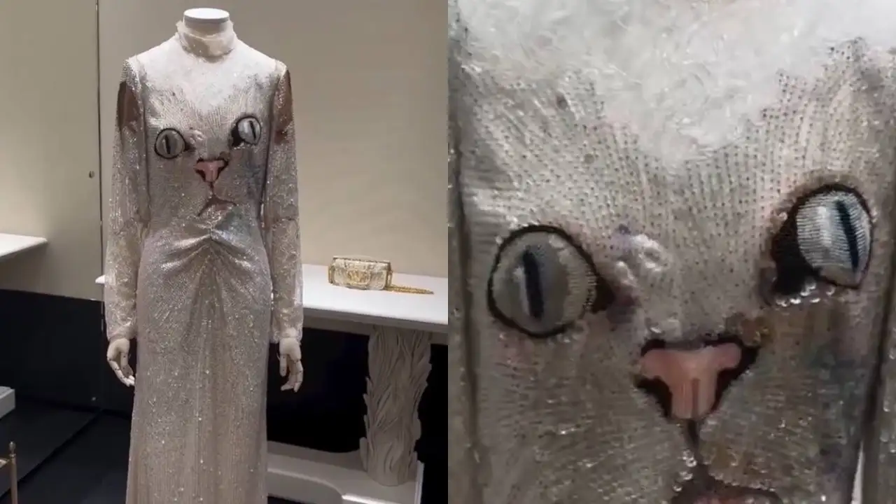 Бренд Valentino представил свое платье, отражающее наше состояние к концу года.