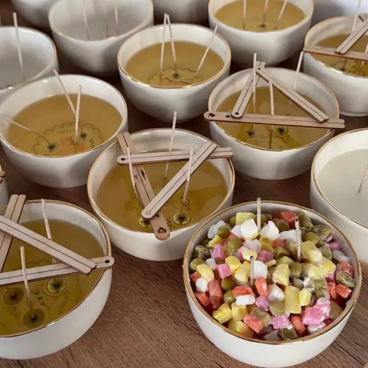 Заготовки для свечей оливье. Заготовки для свечей оливье.