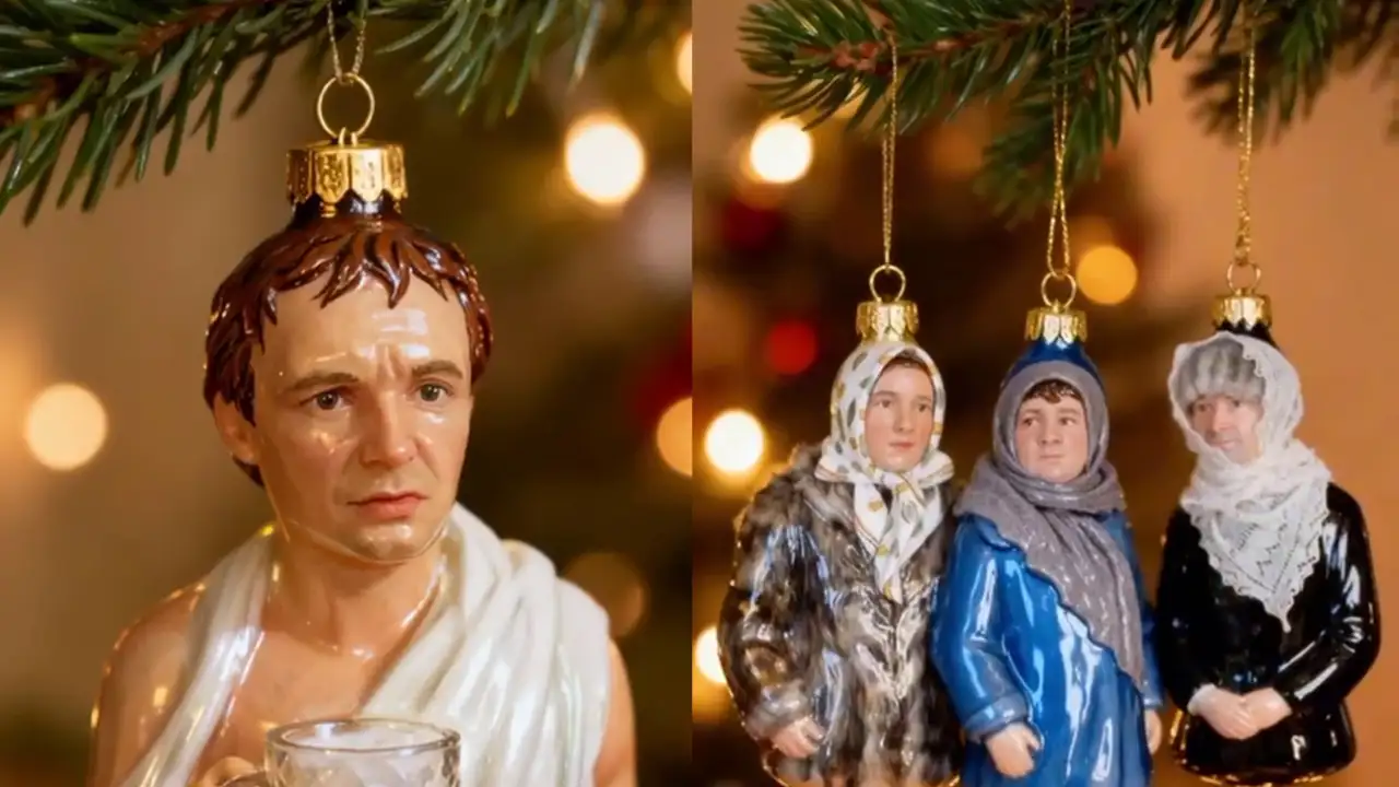 Елочные игрушки по мотивам советских новогодних фильмов.