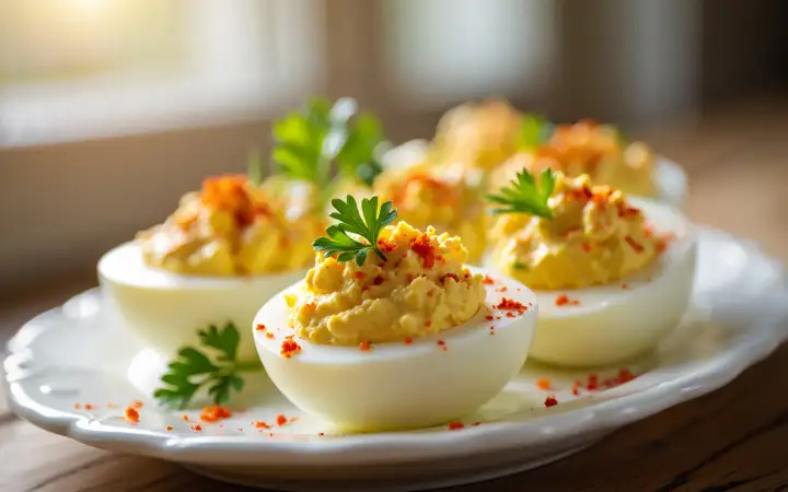 Фаршированные яйца.