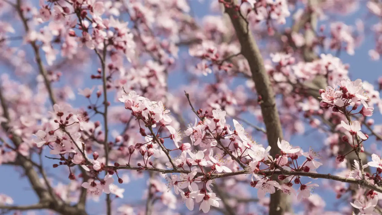 Цветущая сакура.