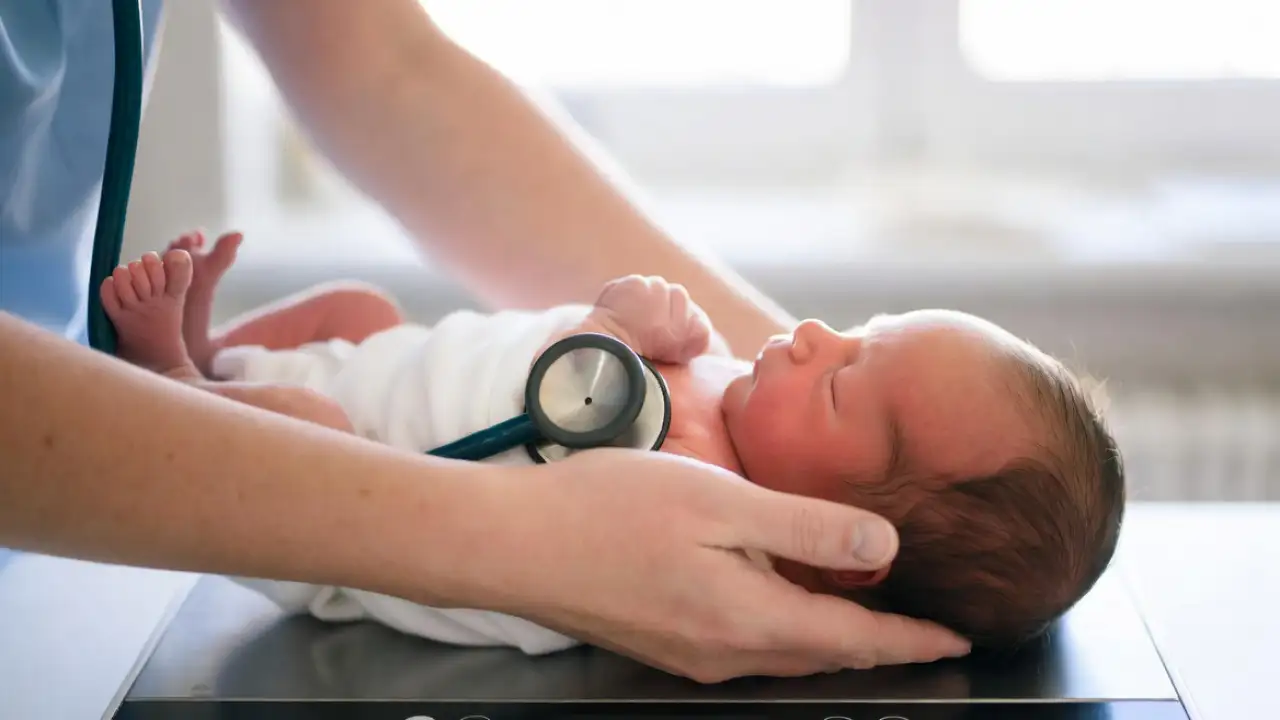 Ребенок на весах.