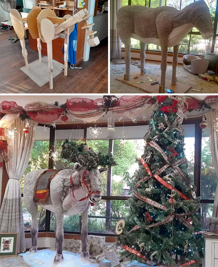 «Посмотрите на этого огромного оленя, сделанного моим парнем».