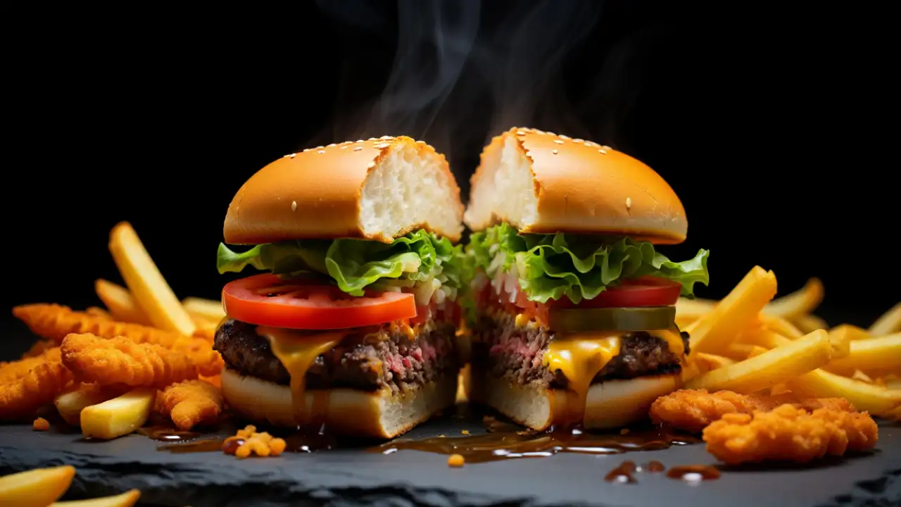 Жирная пища.