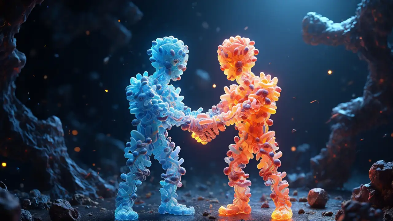 «Молекулярное рукопожатие».