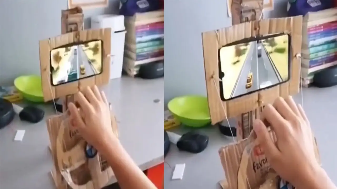 Консоль из картона.