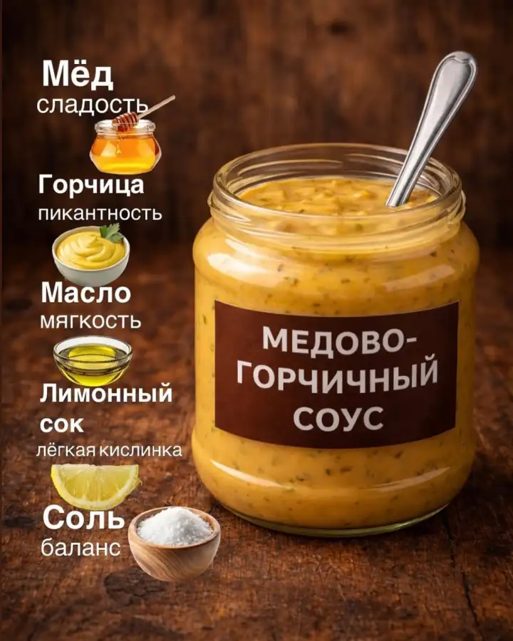 Медово-горчичный соус.