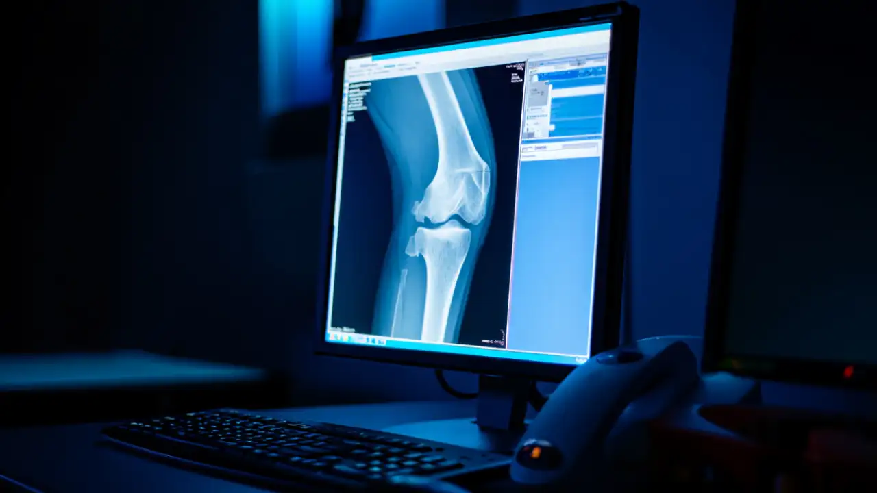 Рентген коленного сустава.