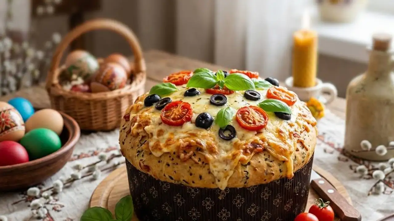 Кулич-пицца.