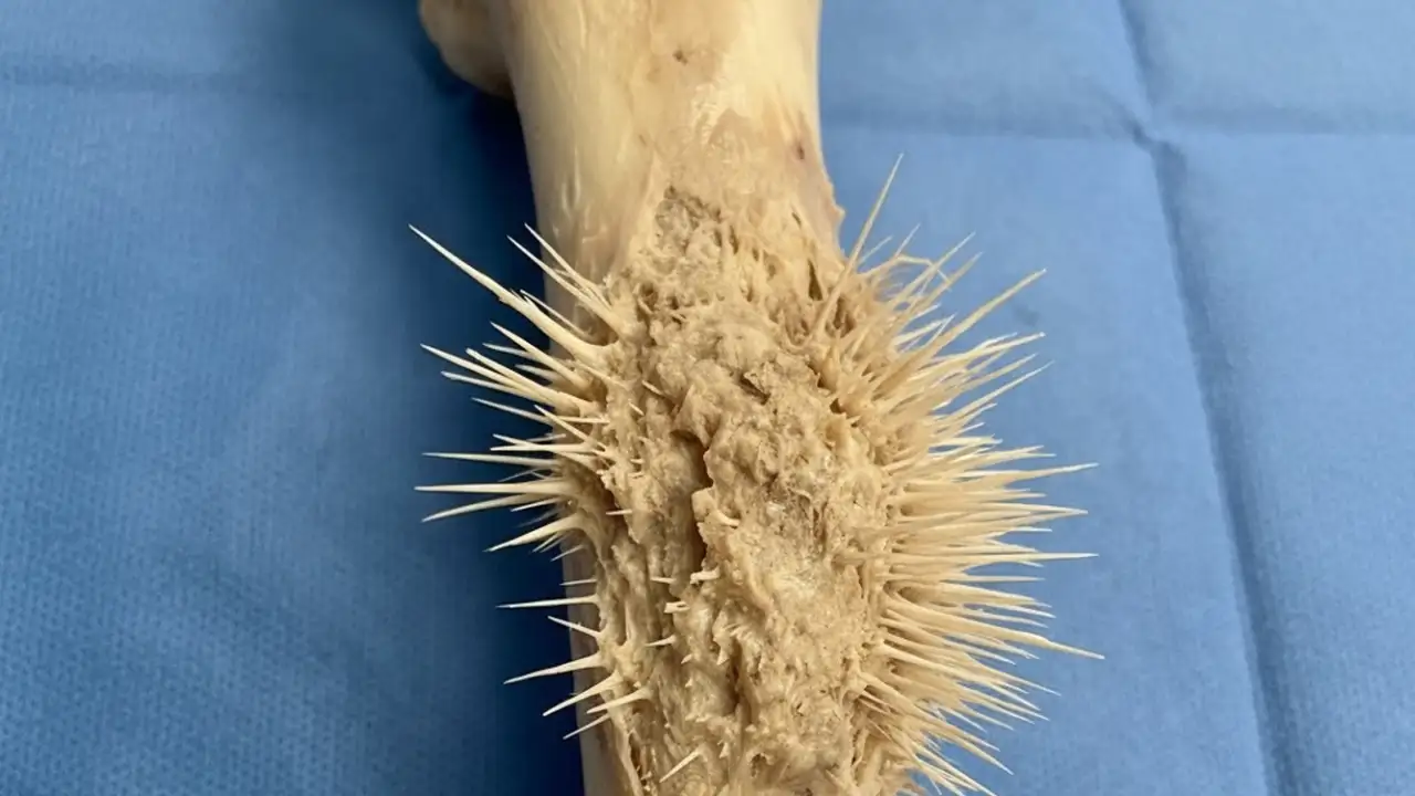 Жуткая опухоль костной ткани.