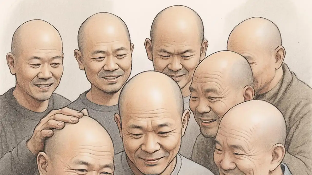 Лысые мужчины.