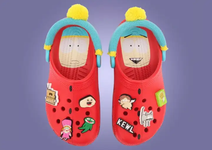 Crocs с Эриком Картманом - вид сверху. Crocs с Эриком Картманом - вид сверху.