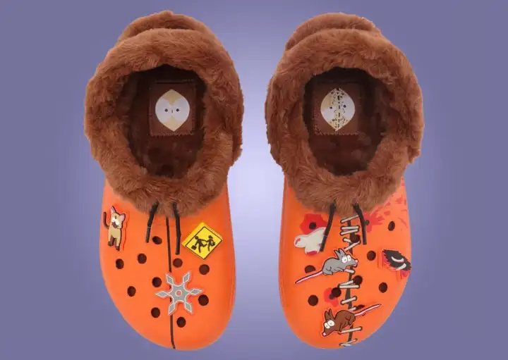 Crocs с Кенни - вид сверху. Crocs с Кенни - вид сверху.