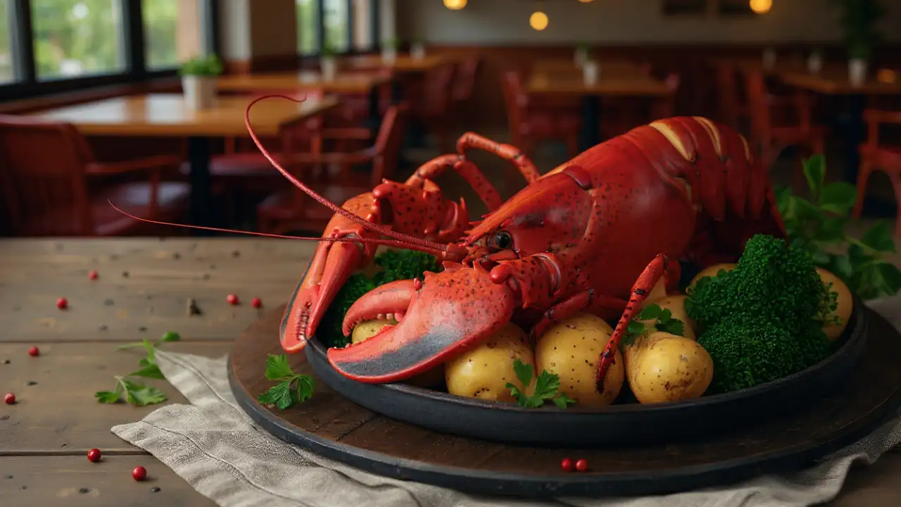 Рак в ресторане.