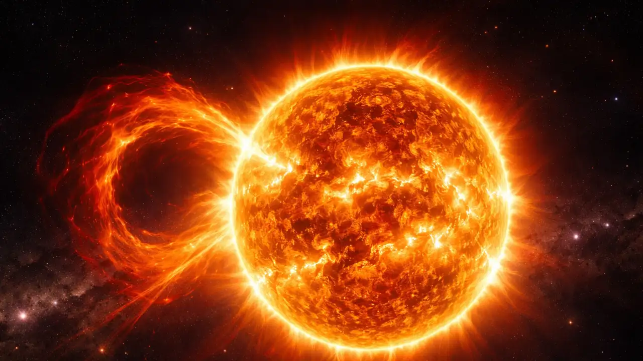 Выброс солнечной плазмы