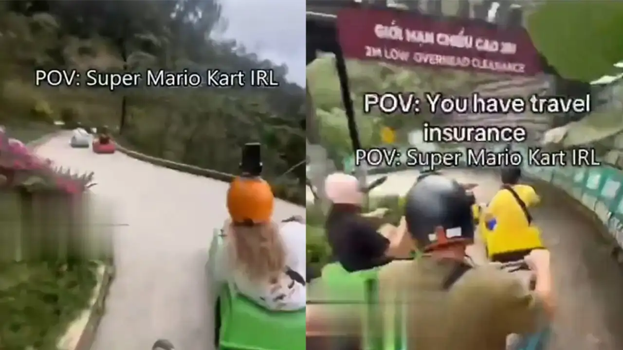 Аттракцион Super Mario Kart.