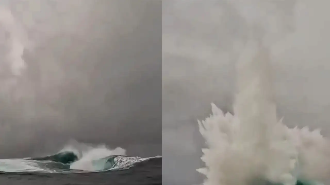 Столкновение волн.