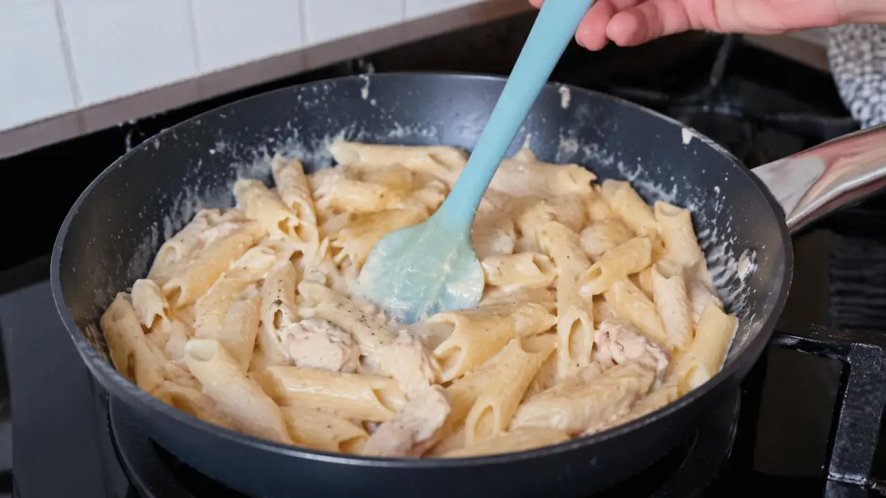 Сливочная паста на сковороде