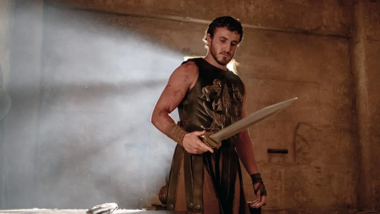 Пол Мескал в фильме «Гладиатор 2».