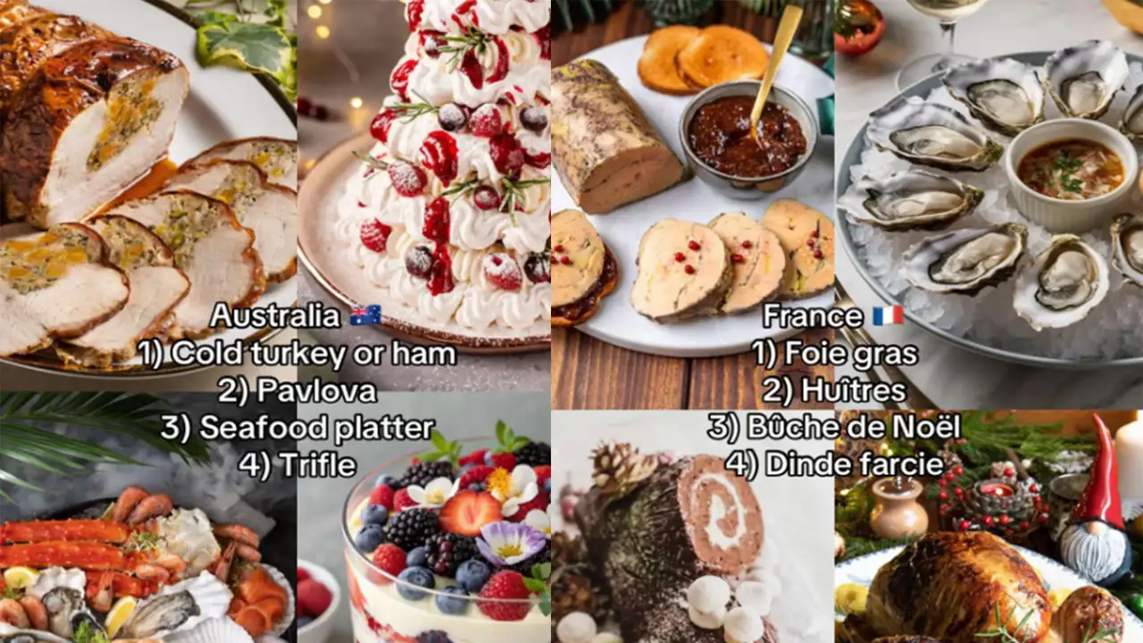 Рождественские блюда.