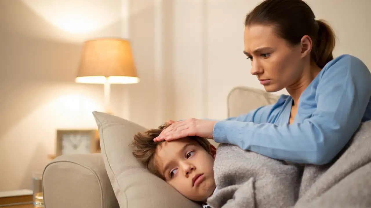 Ребенок болеет.