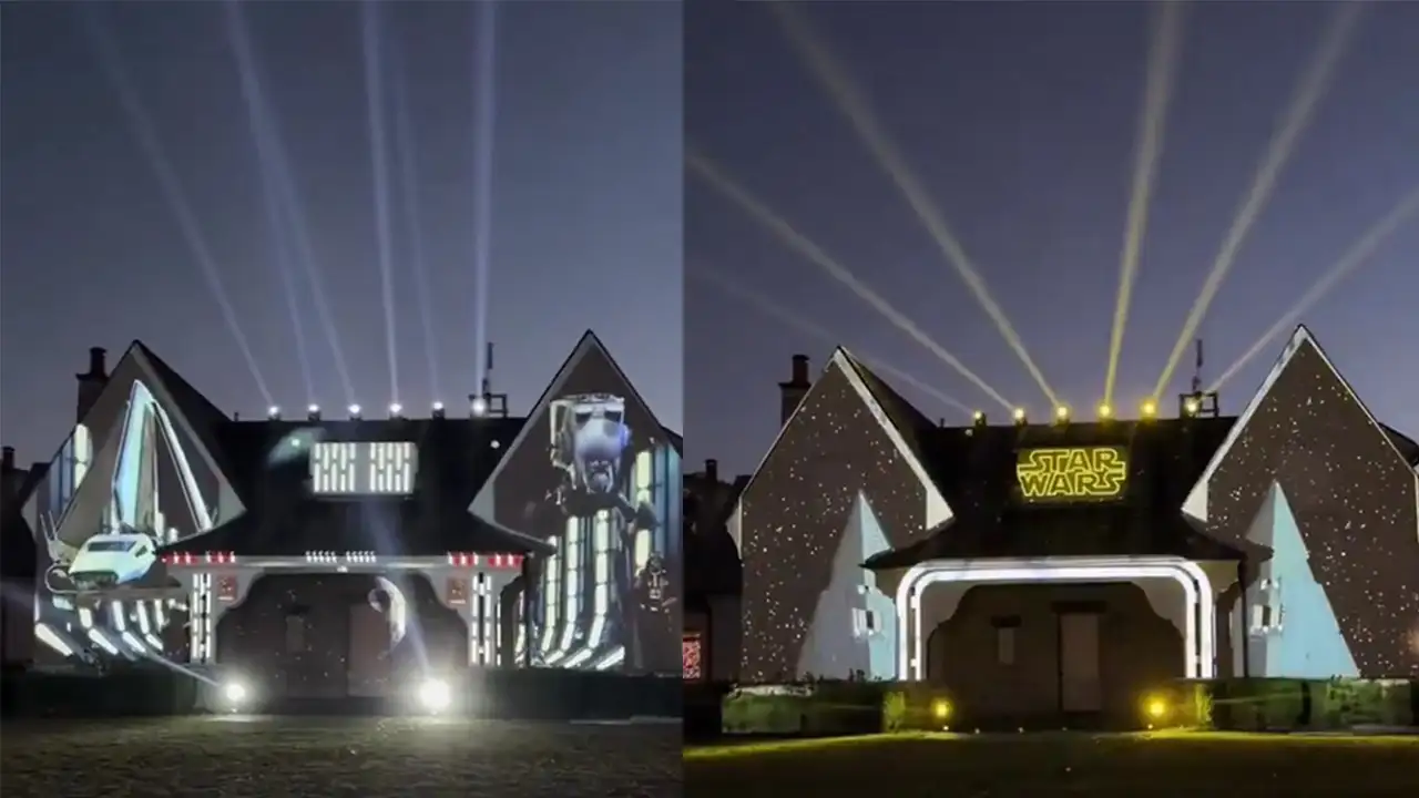 Иллюминация в стиле «Звездных войн».