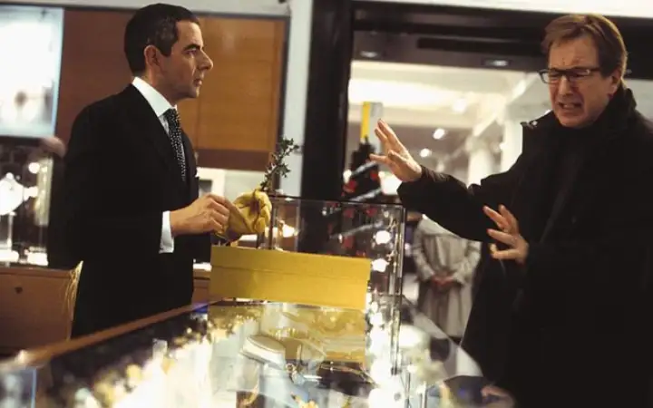 Роуэн Эткинсон и Алан Рикман. 