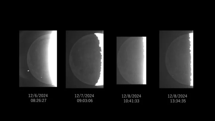 Четыре столкновения с Луной, которые Даичи Фудзи наблюдал за последнюю неделю. Четыре столкновения с Луной, которые Даичи Фудзи наблюдал за последнюю неделю.