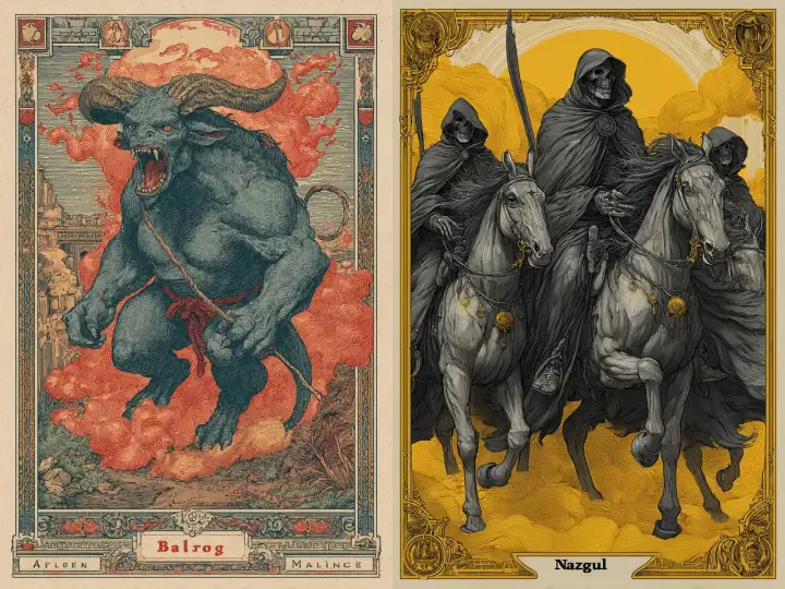 Балрог и Назгулы.