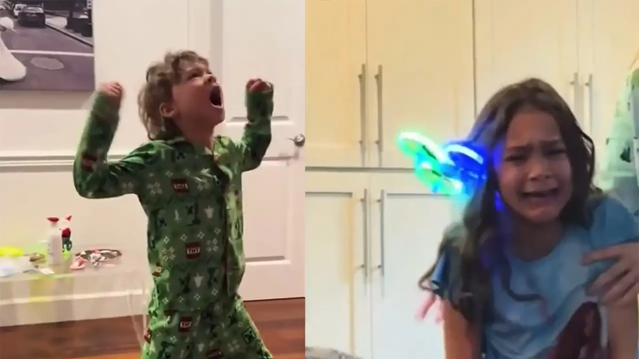 Мальчику подарили дрон на Рождество, и вот что случилось.