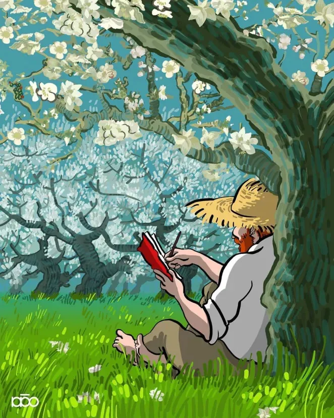 Ван Гог в яблоневом саду.