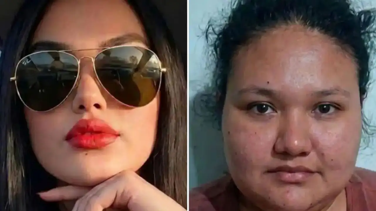 Девушка на фото в соцсетях и в реальности.