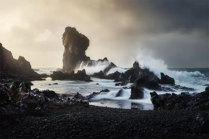 Пляж Дьюпалонссандюр.