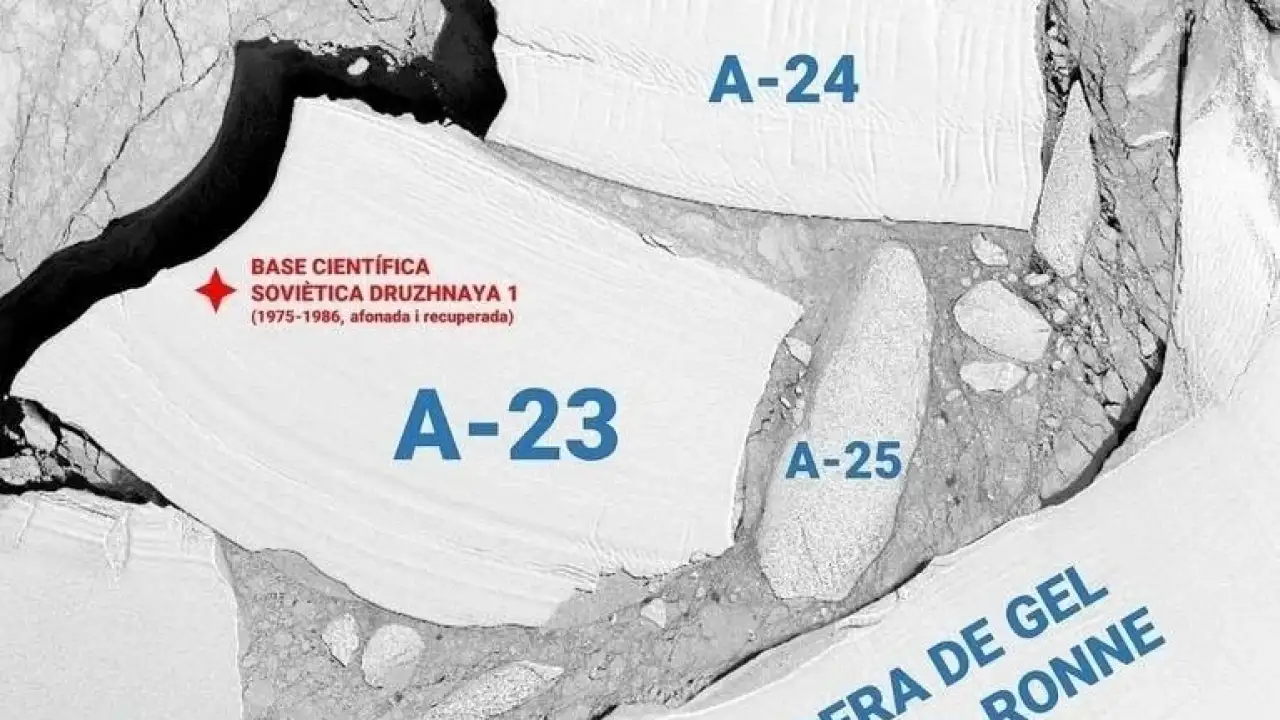 Айсберг-долгожитель A-23A.