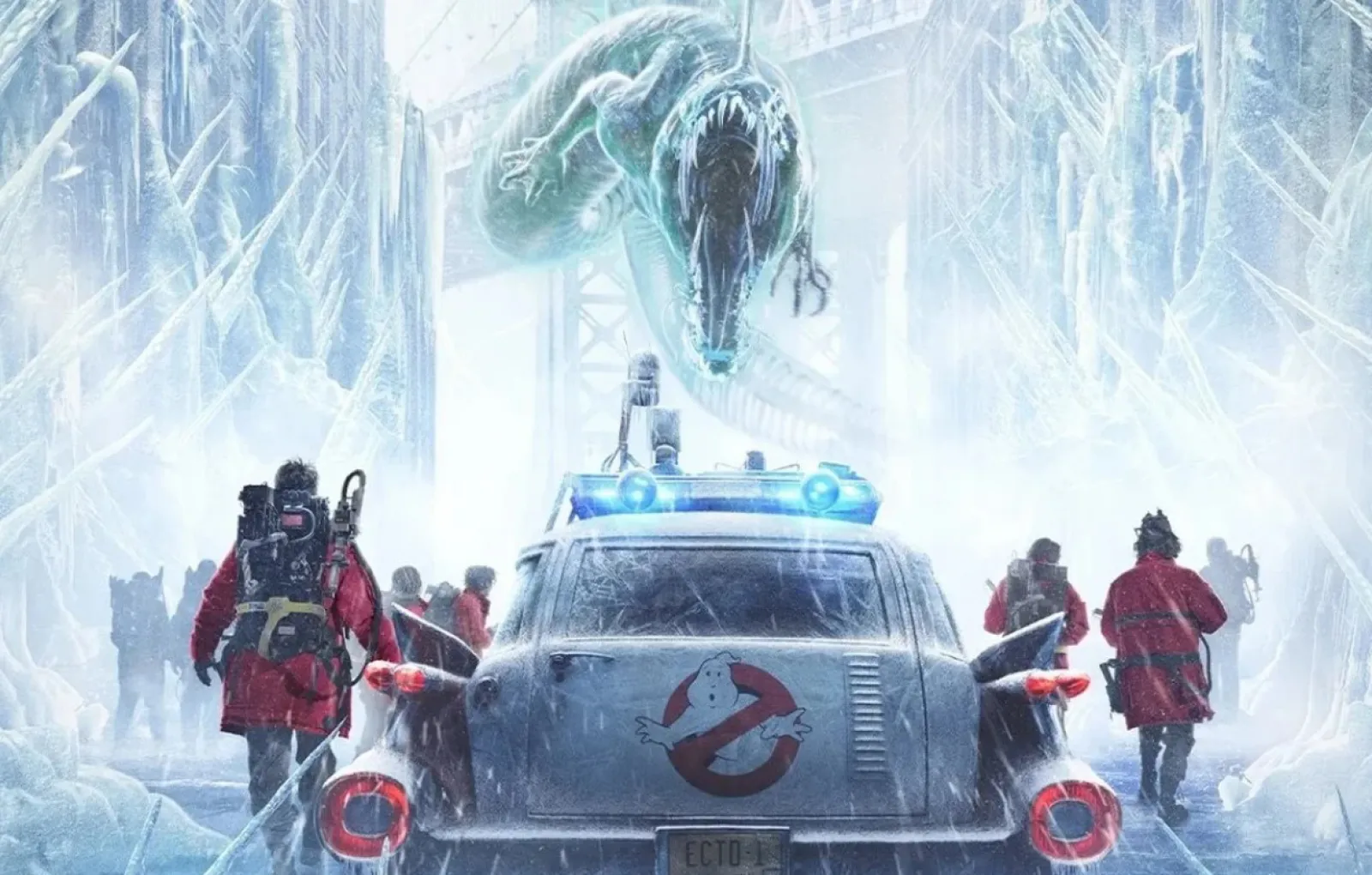 Frozen Empire 2024. GHOSTBUSTERS Frozen Empire poster.