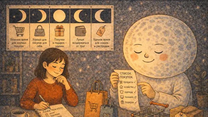 Лунный календарь покупок на май 2026 года
