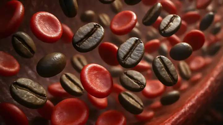 Кофеин разряжает «батарею» эритроцитов.