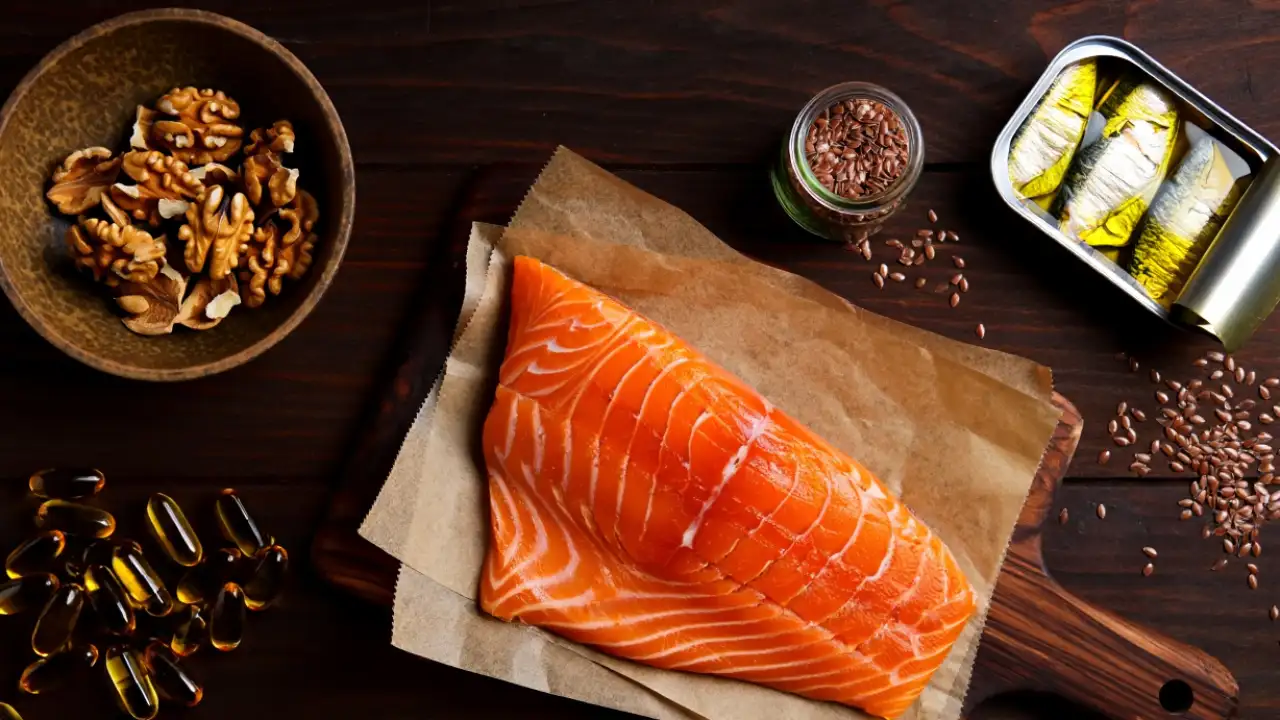 Продукты, богатые омега-3 жирными кислотами.