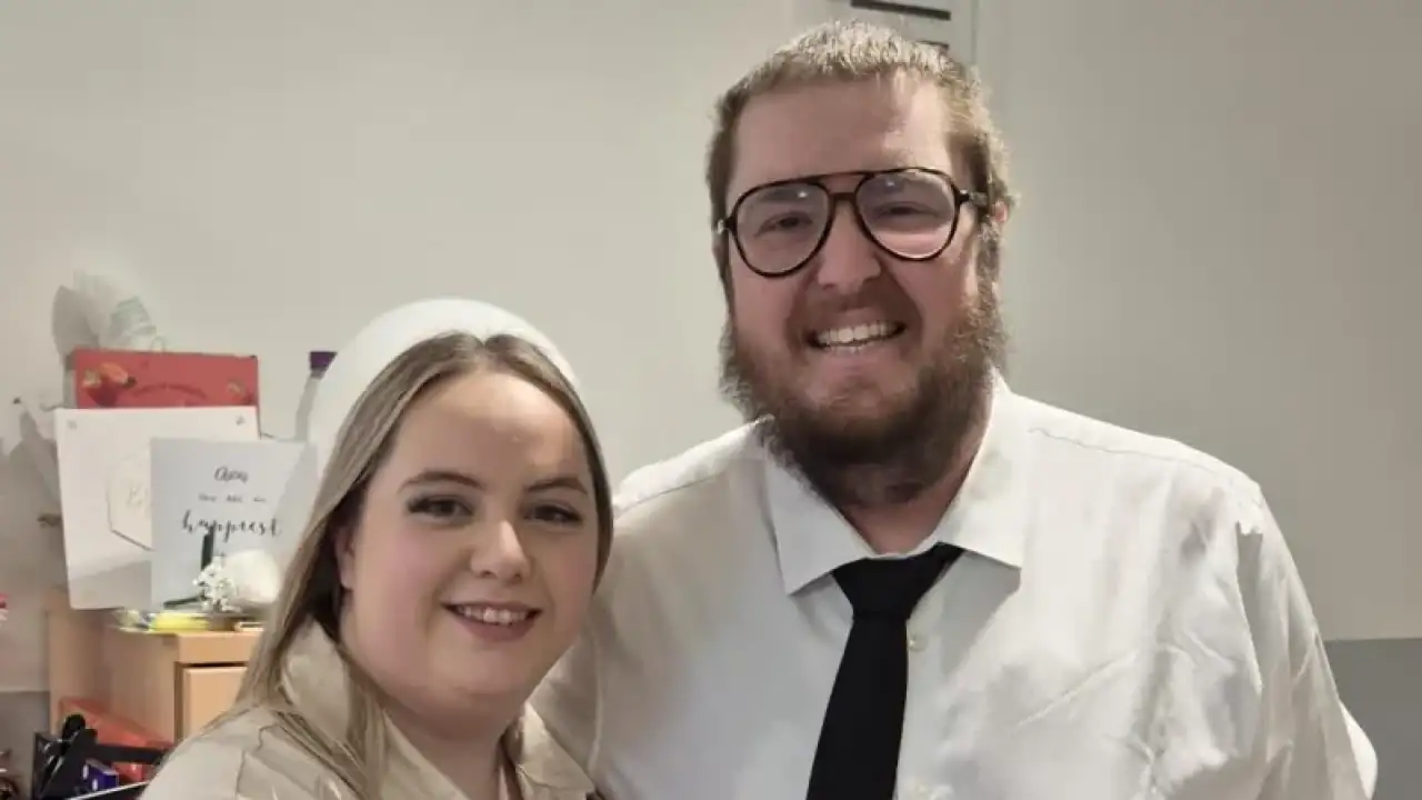 Оскар Мерфи с женой.