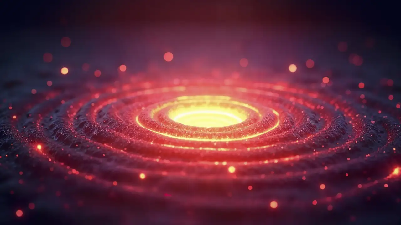 Красные точки в космосе.