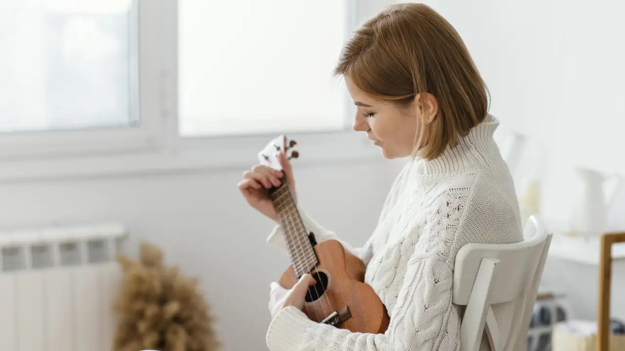 Занятия музыкой.