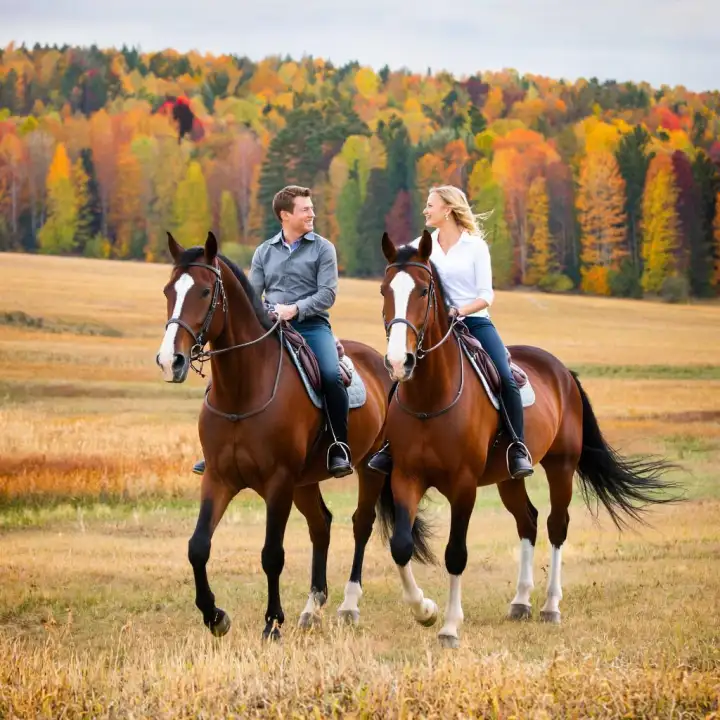 Осенняя конная прогулка. Осенняя конная прогулка.