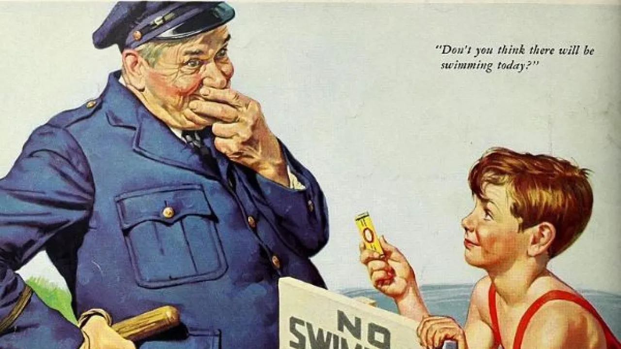 Реклама 1938 года.