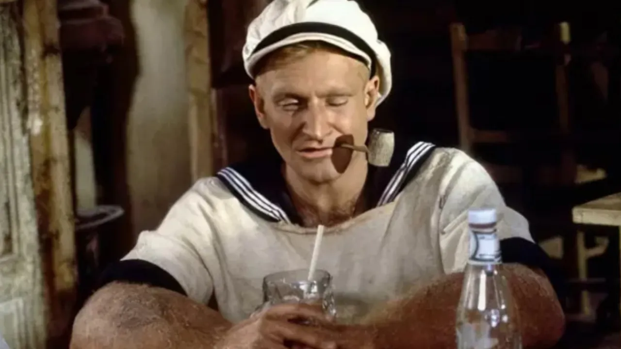 Робин Уильямс в образе моряка Попая.