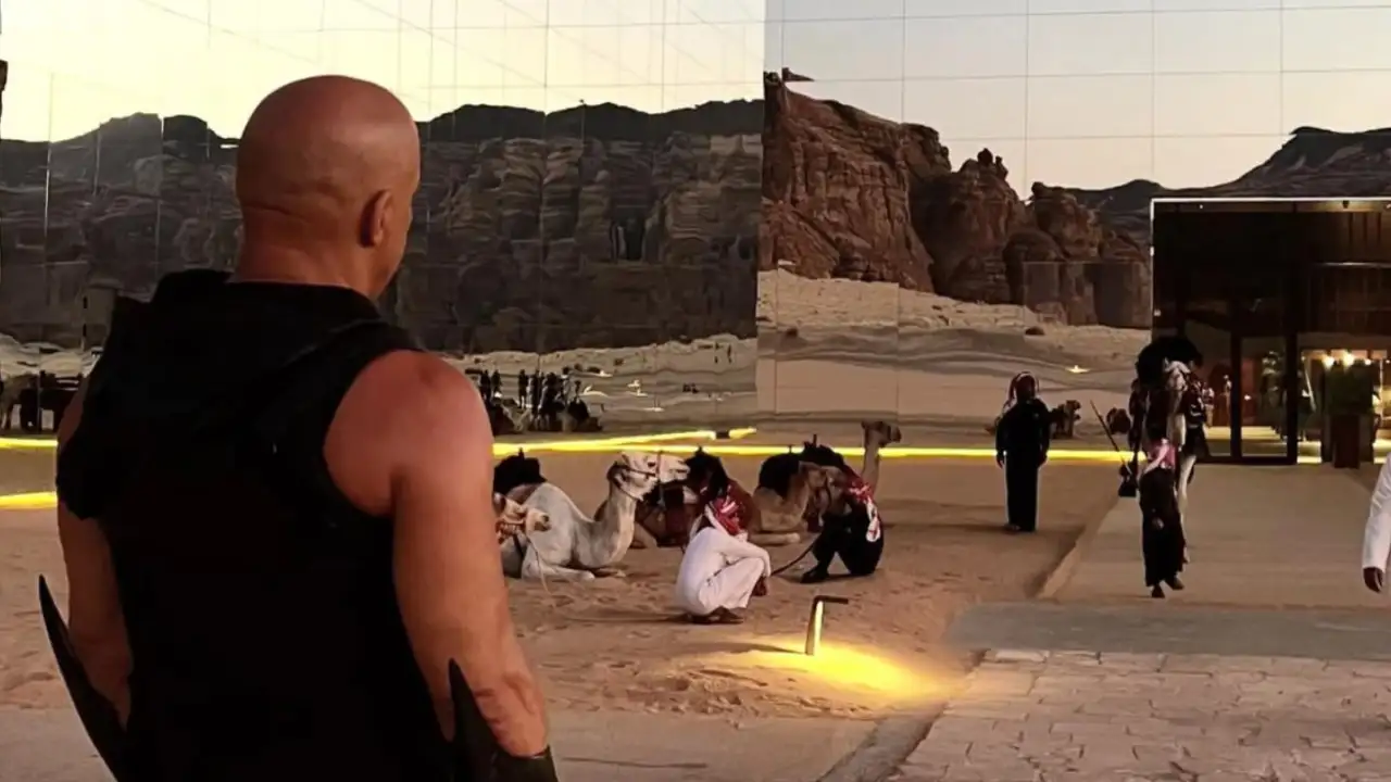 Кадр со съемочной площадки.